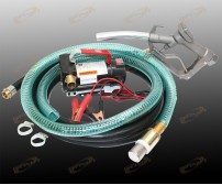 12V Diesel Kerosene Fuel Transfer Direct Current Pump Kit With Nozzle & 12' Hose